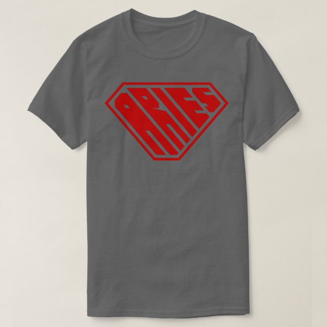 Aries SuperEmdriven Zodiac Red T Shirt (Design framsida)