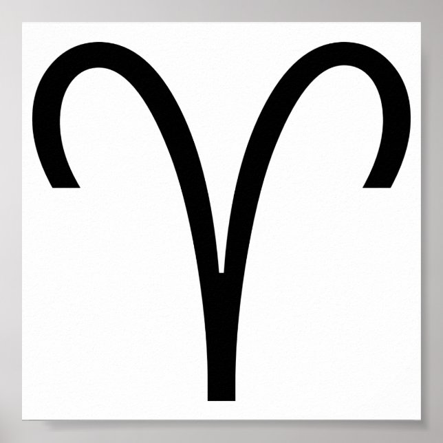 Aries Symbol Ram Zodiac-tecken Poster (Framsidan)