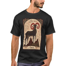 Aries - T-Shirt Celestial Zodiac Art