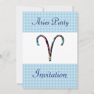 Aries ThBäste Födelsedagsfest inbjudan-Zodiac Inbjudningar