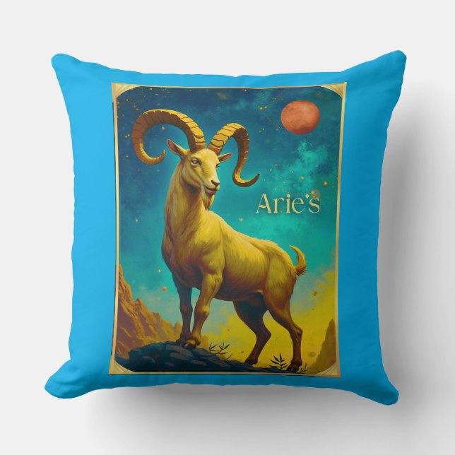 Aries the Ram Zodiac Sign Kudde (Framsida)