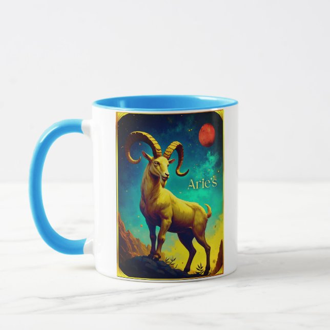 Aries the Ram Zodiac Sign Mugg (Vänster)
