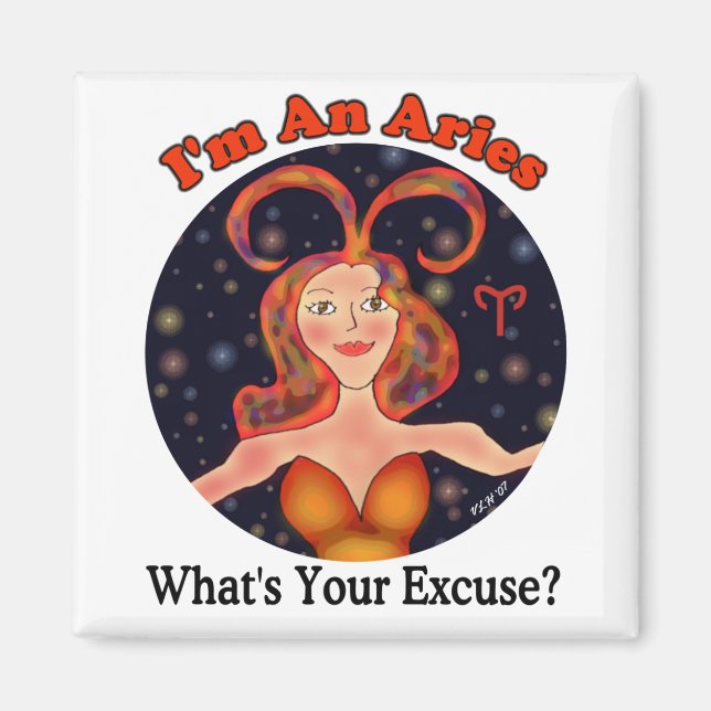 Aries Ursäkta Magnet (Framsidan)