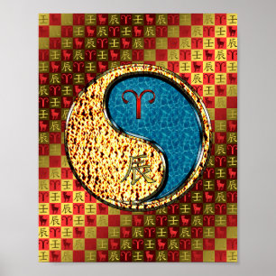 Aries & Vatten Dragon Poster