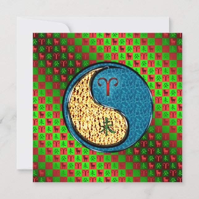 Aries & Vatten Goat Kort (Framsida)