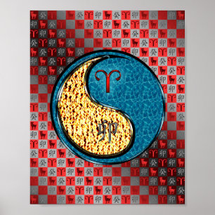Aries & Vatten Rabbit Poster