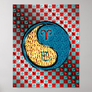 Aries & Vatten Snake Poster