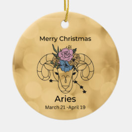 Aries Vintage Inspired jul Ornament