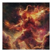 Aries (Warrior) Zodiac Sign Gudom Poster