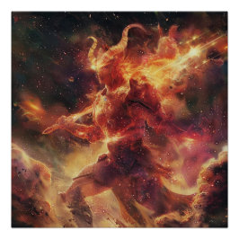 Aries (Warrior) Zodiac Sign Gudom Poster Perfect Poster