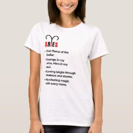 Aries Women's T-Shirt - djärv. Kraftigt. Onapologe