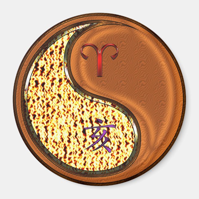 Aries & Wood Boar Magnet (Framsidan)