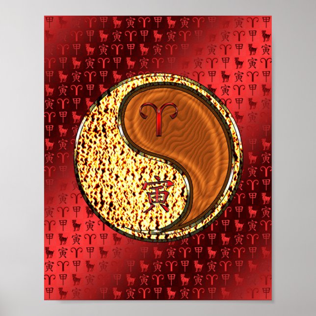 Aries & Wood Tiger Poster (Framsidan)