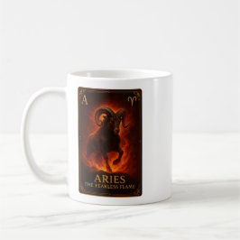 Aries Zodiac Art – Fiery Ram of Passion Kaffemugg