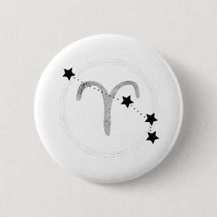Aries zodiac Black & silver konstellation stars Knapp