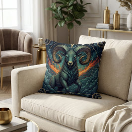 Aries Zodiac Celestial Kudde