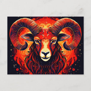 Aries Zodiac Collection Vykort