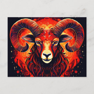 Aries Zodiac Collection Vykort