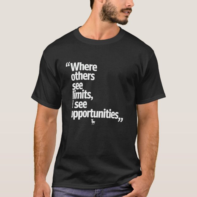 Aries Zodiac där andra ser gränser T Shirt (Framsida)