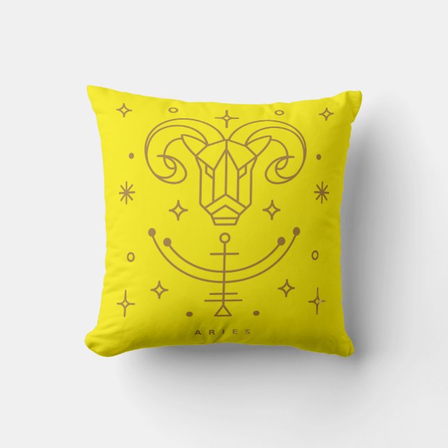 Aries Zodiac Dekorativ kudde (Framsida)