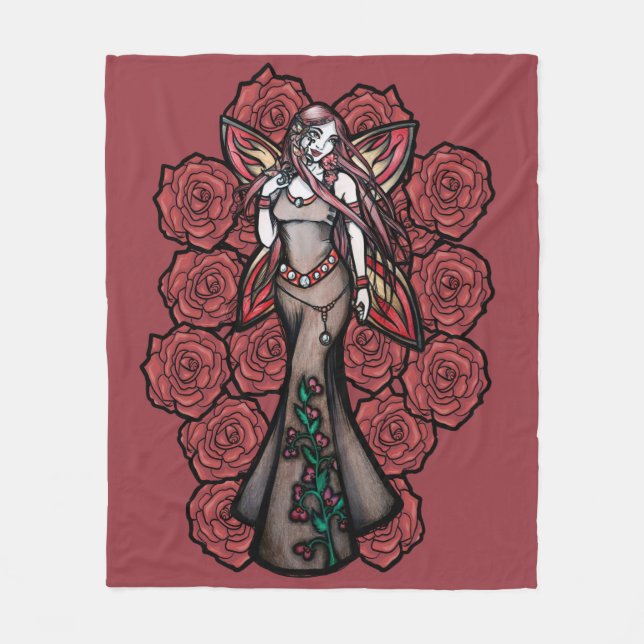 Aries Zodiac Fairy Goddes Astrology Älvors Fleecefilt (Framsidan)