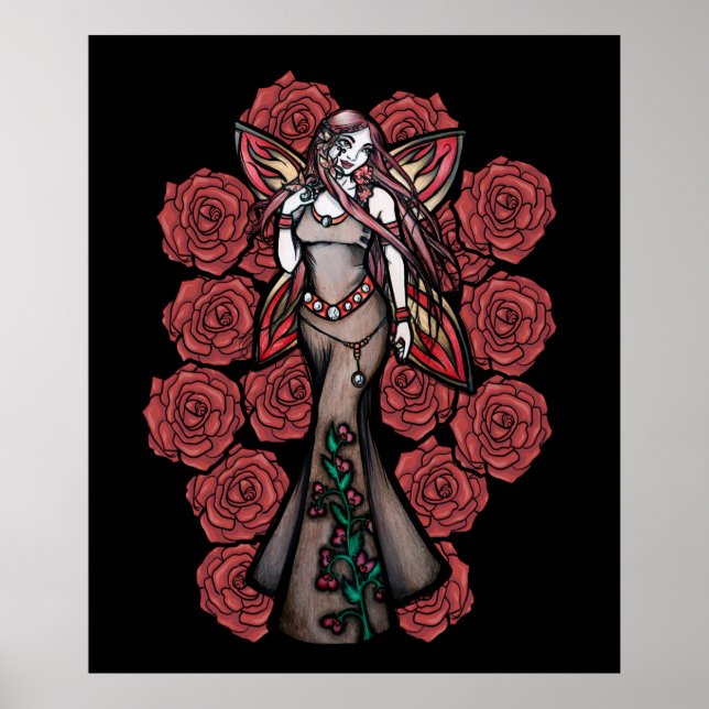 Aries Zodiac Fairy Goddes Astrology Älvors Poster (Framsidan)