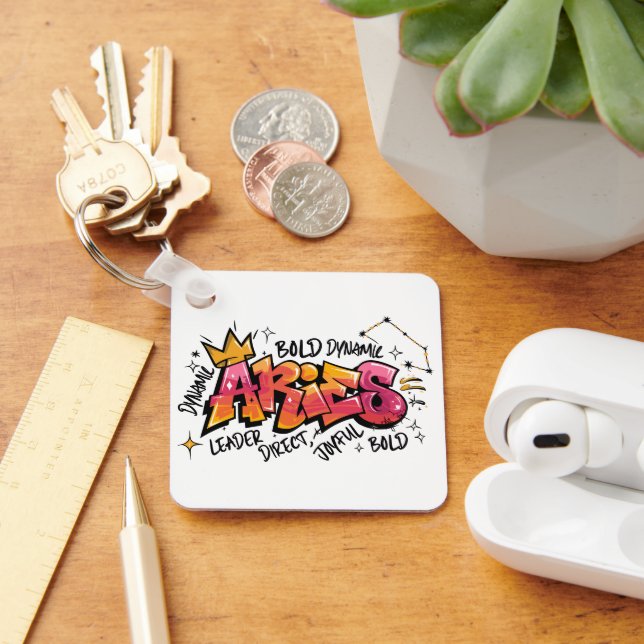 Aries Zodiac Graffiti  Nyckelring (Skrivbord)