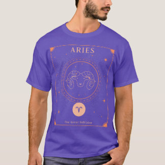 Aries Zodiac Horoscope Sign Astrology Tarot Cosmos T Shirt