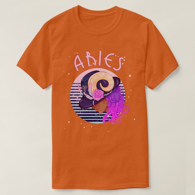 Aries Zodiac Horoscope Underteckna födelsedagen Ta T Shirt (Design framsida)