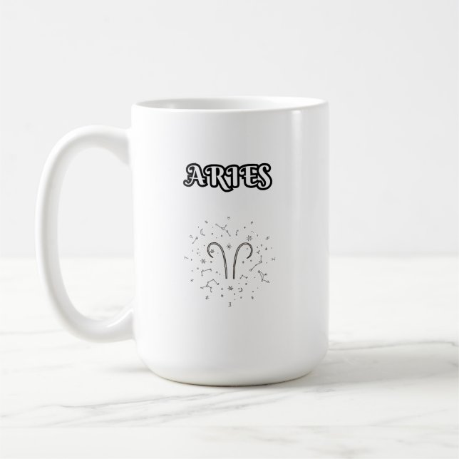 aries zodiac kaffemugg (Vänster)