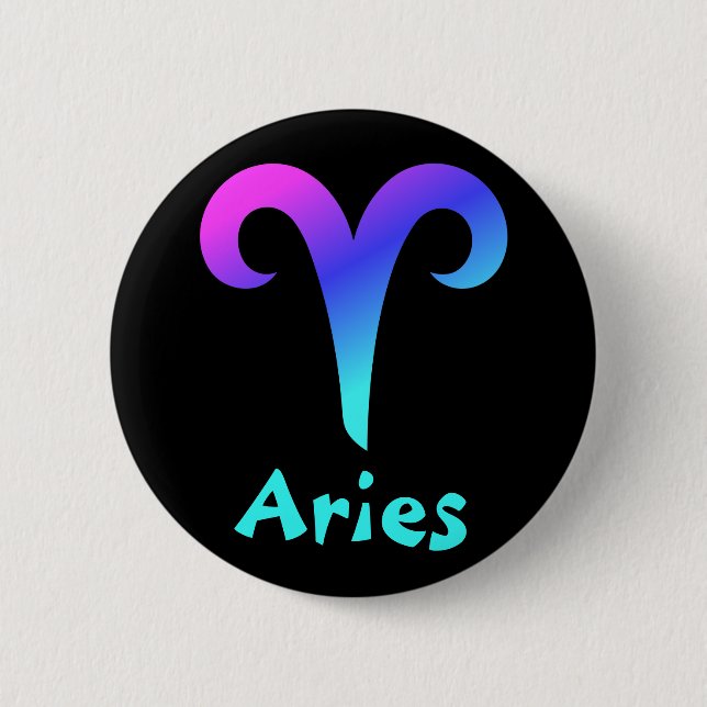 Aries zodiac-knapp stift knapp (Framsida)