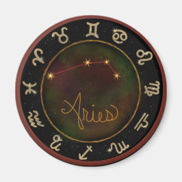 Aries zodiac-konstellationscirkelmagnet magnet