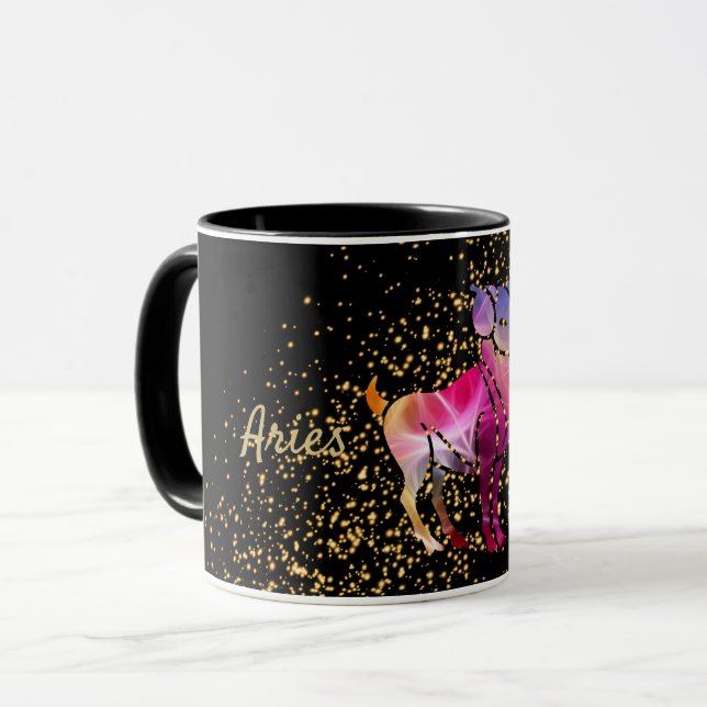 Aries Zodiac Mugg (Framsida vänster)