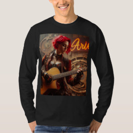 Aries Zodiac Musician Guitar T Shirt