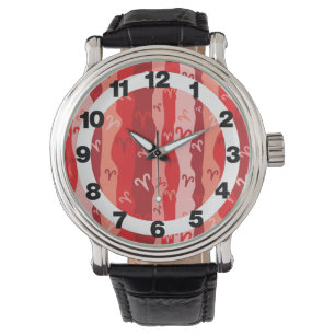 Aries Zodiac Rand Armbandsur