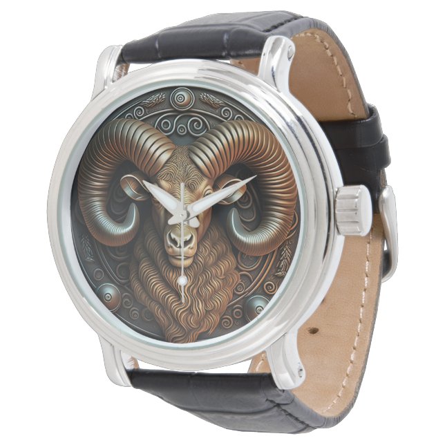 Aries Zodiac Sign Aries Horoscope Armbandsur (Vinklad)