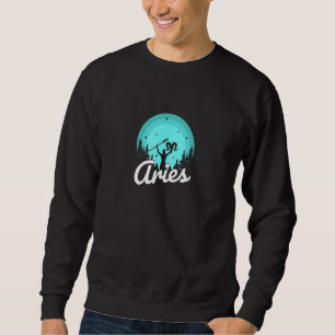 Aries Zodiac Sign Ram Man Horoscope Astrology Lång Ärmad Tröja