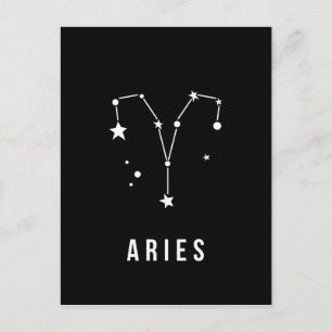 Aries Zodiac-signaturcitat Vykort