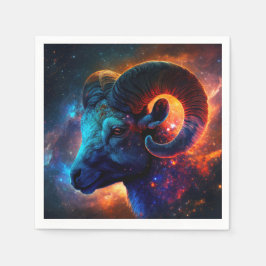 Aries Zodiac Star Sign - Vivid Artistic Napkins Pappersservett