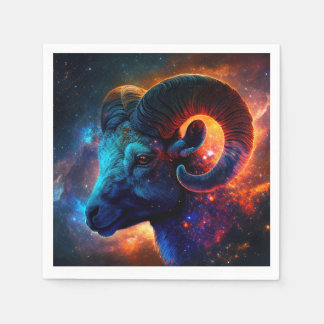 Aries Zodiac Star Sign - Vivid Artistic Napkins Pappersservett