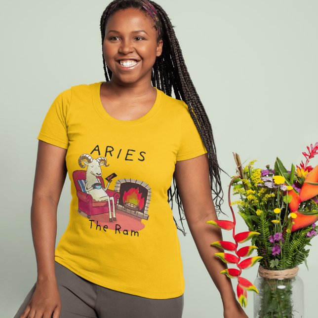 Aries zodiac-stjärnorna t shirt (Skapare uppladdad)
