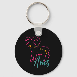 Aries Zodiac Stjärntecken Astrology Birthday Gift Nyckelring