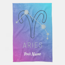 Aries Zodiac Stjärntecken Horoscope Constellation Kökshandduk