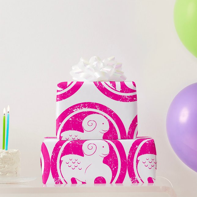 Aries Zodiac Symbol Grunge Rosa Ram Astrology Presentpapper (Skapare uppladdad)