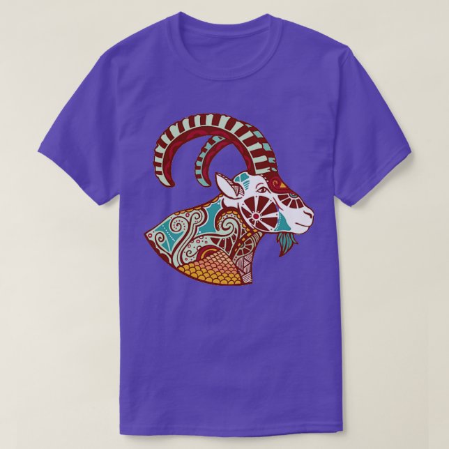 Aries Zodiac T Shirt (Design framsida)