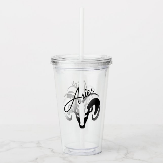 Aries Zodiac Take Away Mugg (Framsida)