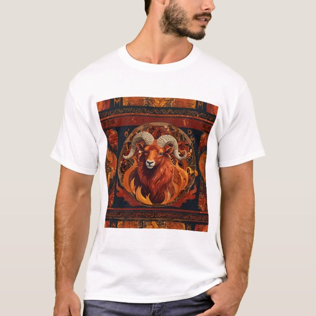 Aries Zodiac-tecken för feta personligheter T Shirt (Framsida)