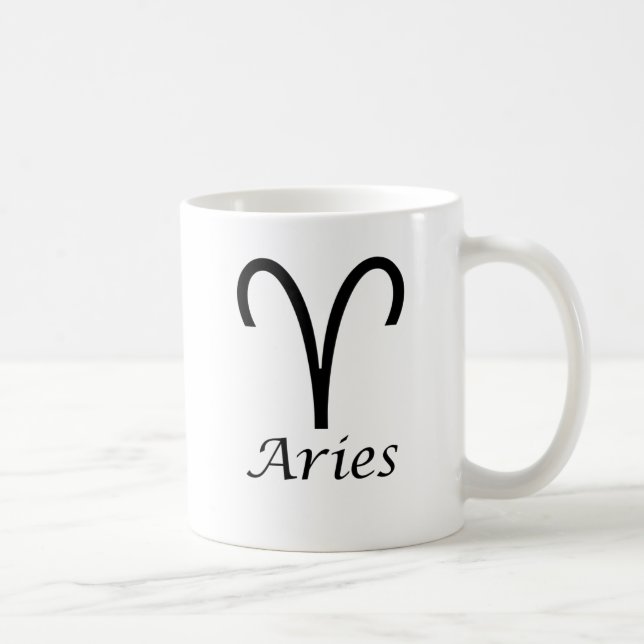 "Aries" Zodiac-tecken Kaffemugg (Höger)