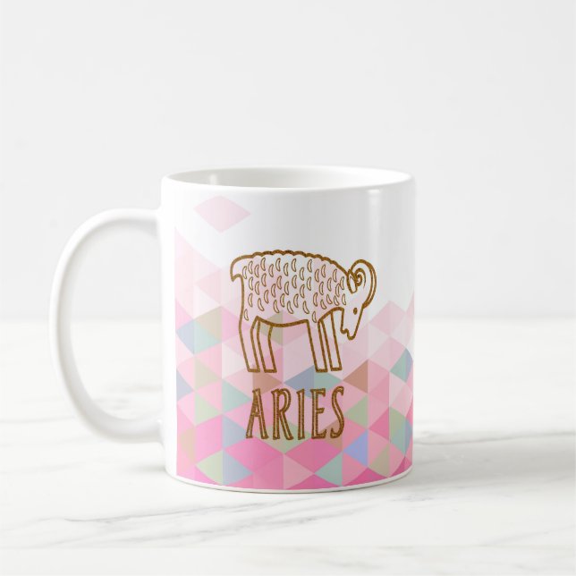 Aries Zodiac-tecken Kaffemugg (Vänster)