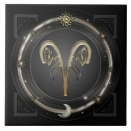Aries Zodiac-tecken Kakelplatta